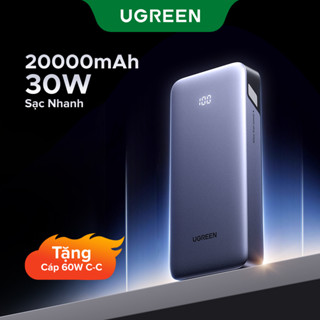 【 20000mAh 30W   Sạc di động UGREEN Sạc dự phòng sạc nhanh power bank 20000mAh 30W PD / PPS25W / QC / UFCS / FCP / SCP / AFC Sạc điện thoại di động Powerbank sạc nhanh với 4 đầu ra cho máy tính bảng iPhone Android