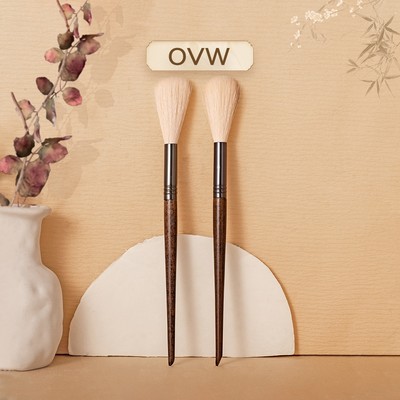 【OVW】Cọ tán má hồng N31 chất liệu lông dê trắng