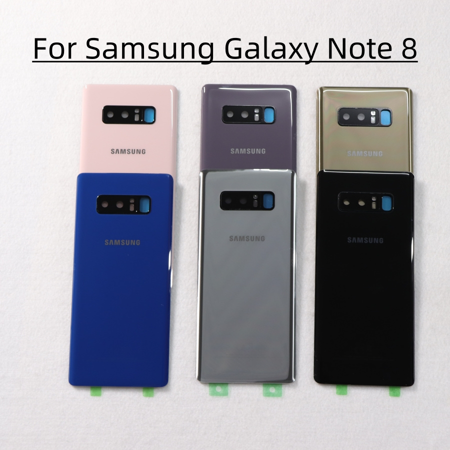 Dành Cho Samsung Galaxy Note 8 Pin Ốp điện thoại N950 N950F N9500 SM-N950F Mặt Sau Kính Pin Cửa Sau 