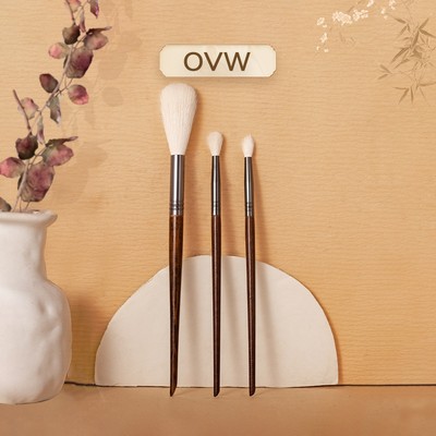 【OVW】Bộ cọ má hồng + cọ đánh phấn mắt + cọ tán phấn N31N64wN83 lông dê cao cấp 