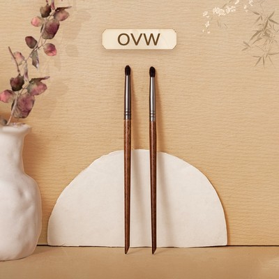 【OVW】Bộ 2 cây cọ trang điểm mắt XQ19 bằng lông dê mềm đầu nhỏ tiện dụng