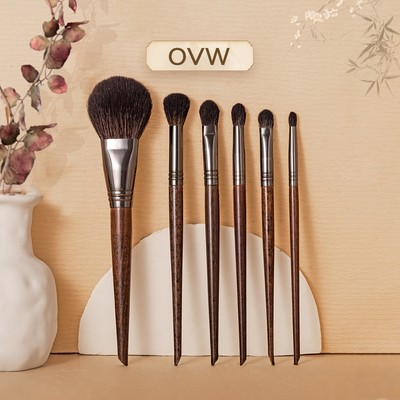 【OVW】6 chiếc Bàn chải trang điểm chuyên nghiệp lông dê XQ378111219