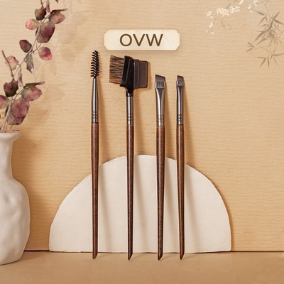 【OVW】Bộ cọ trang điểm XQ2527N6174 hỗ trợ tô điểm cho lông mi/lông mày tiện dụng