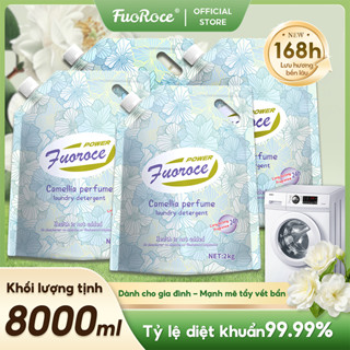   8000ML  Fuoroce Nước Giặt Xả Hoa Trà 8000mL Lưu Hương Thơm Lâu 168h Dịu Nhẹ An Toàn Cho Da Làm Sạch Tốt Làm Bền Màu Quần Áo 