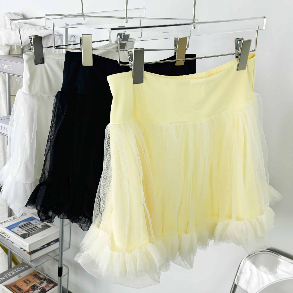 Váy Tennis chữ A thông thường chống lưng Fumeng