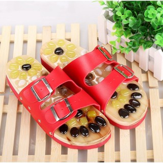  1 Đôi Dép Massage Chân Bấm Huyệt Giày Đỏ 37-38 