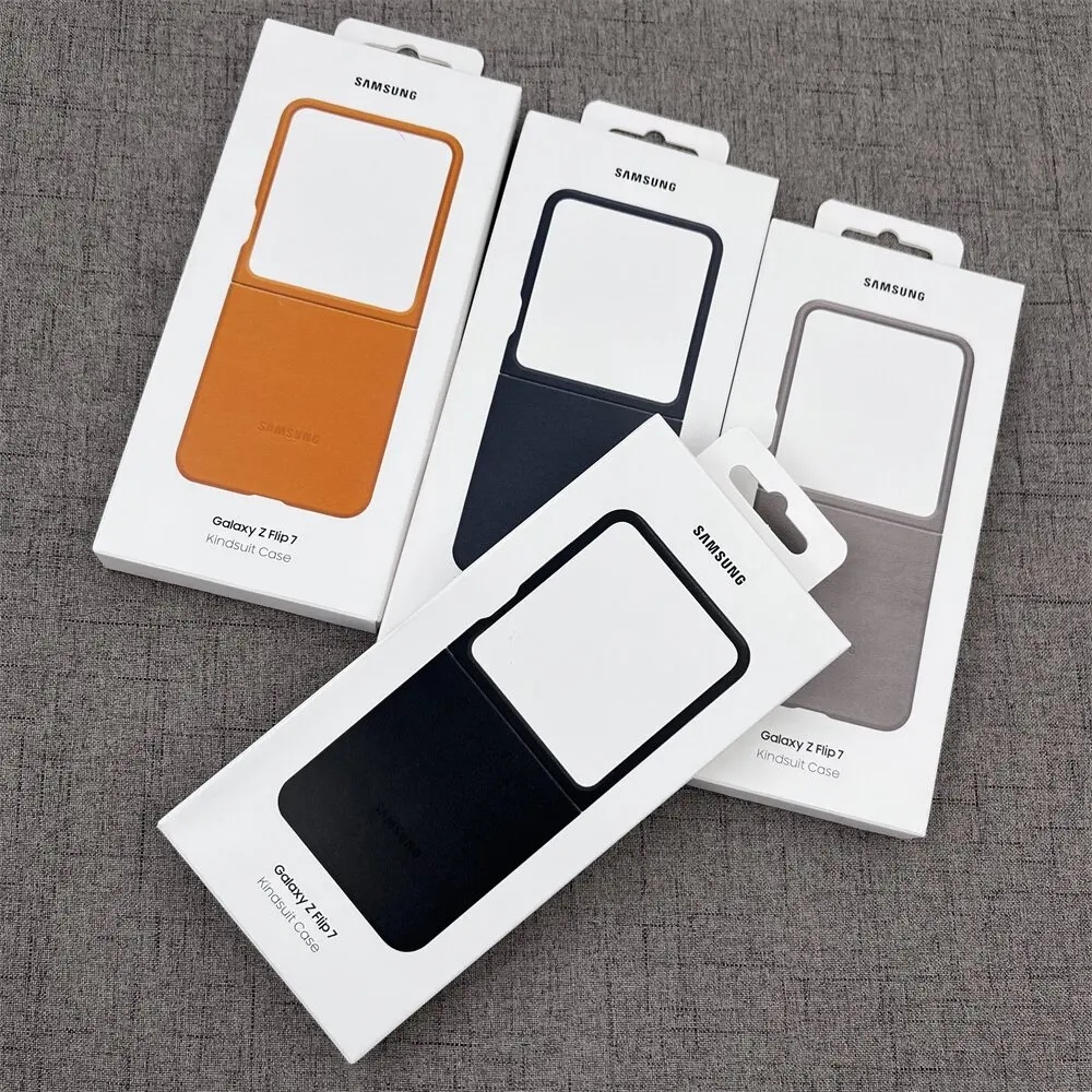 Ốp Da Chính Hãng Cho Samsung Z Flip 7 5G Slim Soft Matte Mỏng Chống Sốc Ốp Lưng Cho Z Flip7 zflip7 5