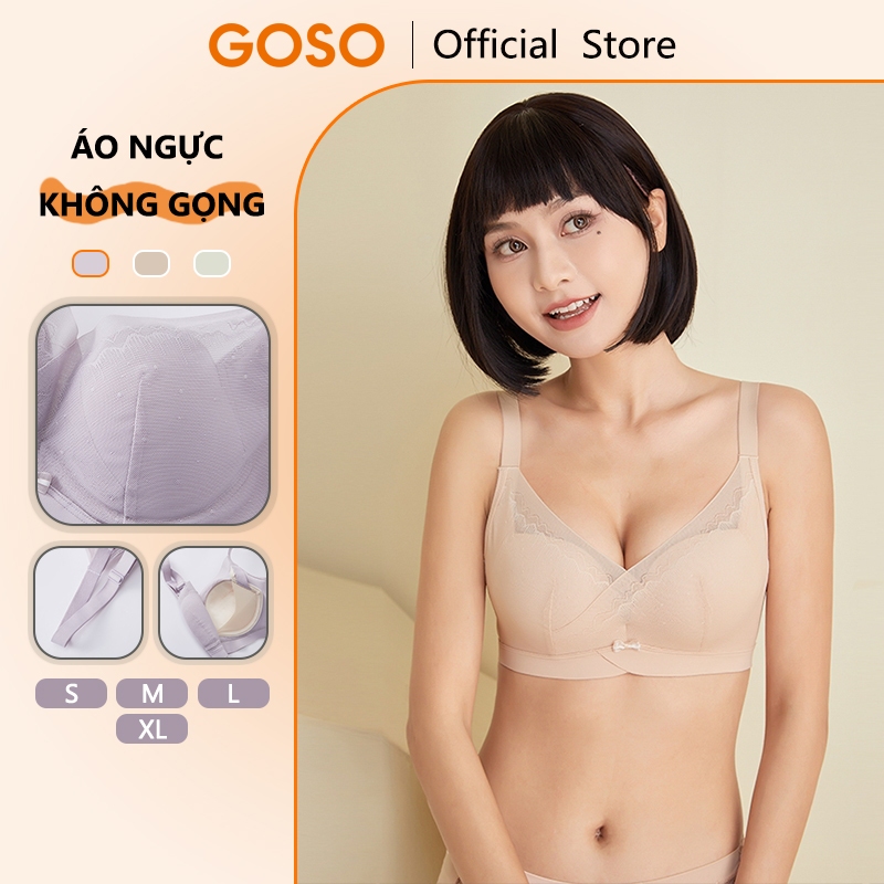 GOSO Áo Ngực Nữ Áo Ngực Không Gọng Đệm Mỏng Nâng Ngực Thoải Mái 3112117