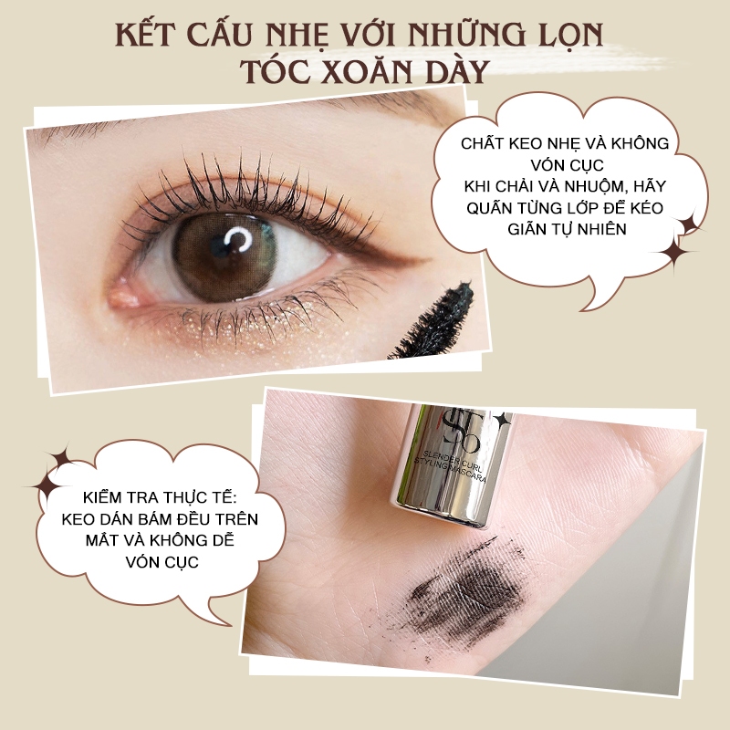 Imagic 2 Chiếc Mascara Trang Điểm Mắt + Dụng Cụ Uốn Mi Lâu Dài Mascara Curl Dụng Cụ Trang Điểm | BigBuy360 - bigbuy360.vn