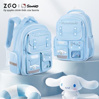 Balo Cho Bé Mầm Ba lô ZGO x Sanrio Cinnamoroll Dải phản quang đường đêm nhiều lớp bền dễ cho trẻ em 36019C