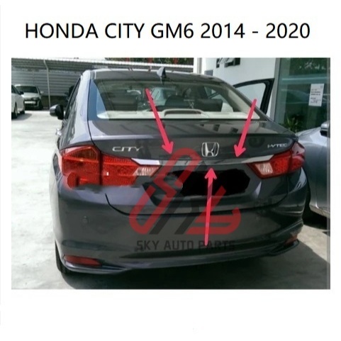Dành Cho XE HONDA CITY GM6 T9A SAU BONNET CHROME KHUÔN SỐ SAU TOP GARNISH