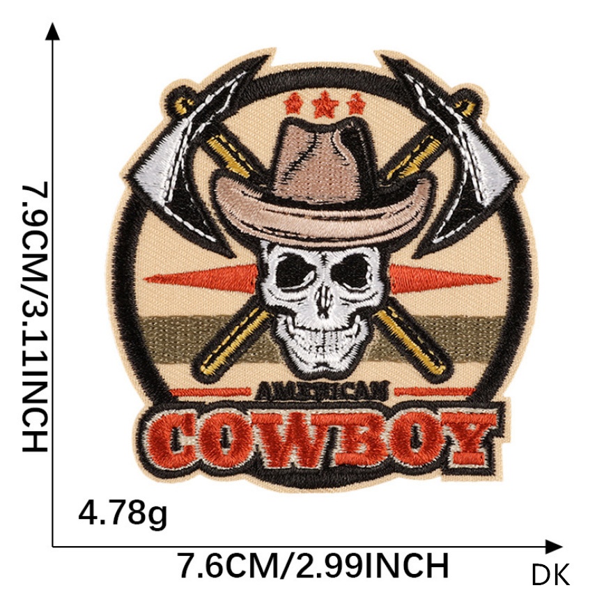 Bounty Hunter Quần Áo Denim Ấn Độ Series, Thêu & Miếng Dán Ủi DIY