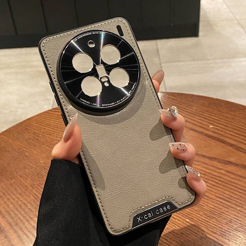 Dành Cho Vivo X100 X200 Pro X100 Ultra Ốp Lưng Vivo X100S Vỏ Da PU Full Ống Kính Bảo Vệ