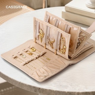  Túi đựng đồ trang sức du lịch Hộp đựng đồ trang sức Hộp đựng sách Chất kết dính có dây kéo trong suốt Túi đựng đồ trang sức nhung Túi đựng đồ cần thiết cho nhẫn Vòng cổ Bông tai 