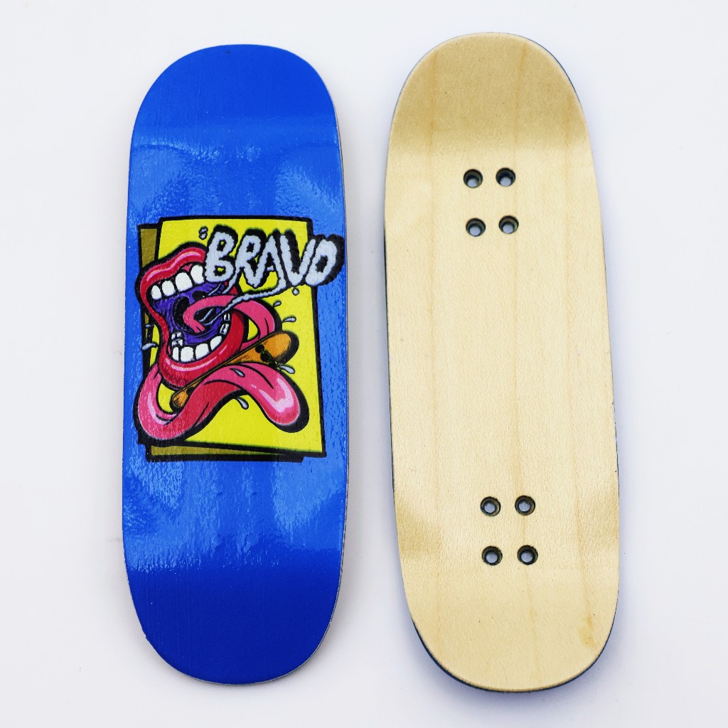 33mm Fingerboard Deck Street Shape High Kick với đồ họa