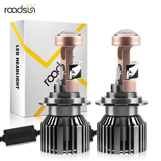 Bóng đèn pha ô tô LED Roadsun H4 Ống kính máy chiếu Mini H7 H11 H8 9005 HB3 9006 HB4 Siêu sáng 50000LM Đèn pha Foglamp Canbus Không lỗi 6000K 200W 12V 24V Có quạt Tuổi thọ cao