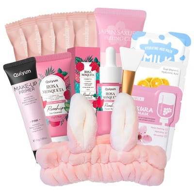 Bộ chăm sóc da phát sáng QUIYUM - Nghi thức làm sạch sâu Rosehip & Sakura