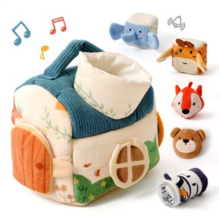  Đồ Chơi Montessori Nhà Mini Đồ Chơi Sang Trọng Cho Bé Tay Phối Hợp Mắt Cảm Giác Xếp Hình Đồ Chơi Màu Sắc & Hình Dạng Nhận Thức 