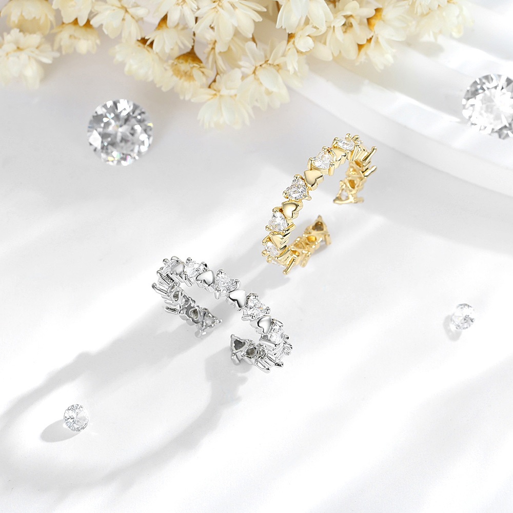 Nhẫn J150 Nữ Titan Vàng Bạc - Trang Sức Bạn Gái Cặp Đôi, Quà Tặng Sang Trọng