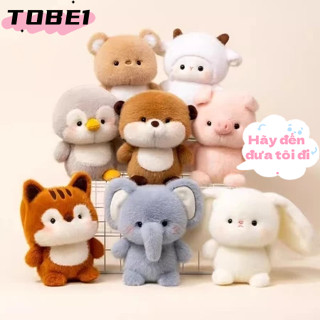 Gối Thú Nhồi Bông TOBE1, Gối động vật nhồi bông gấu 16cm, Voi sang trọng dễ thương Động vật siêu mềm Bàn đồ chơi sang trong