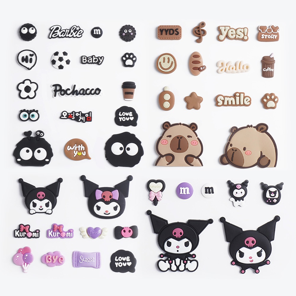 Miếng dán PVC mềm dễ thương cho vỏ máy tính bảng Miếng dán trang trí có thể tháo rời