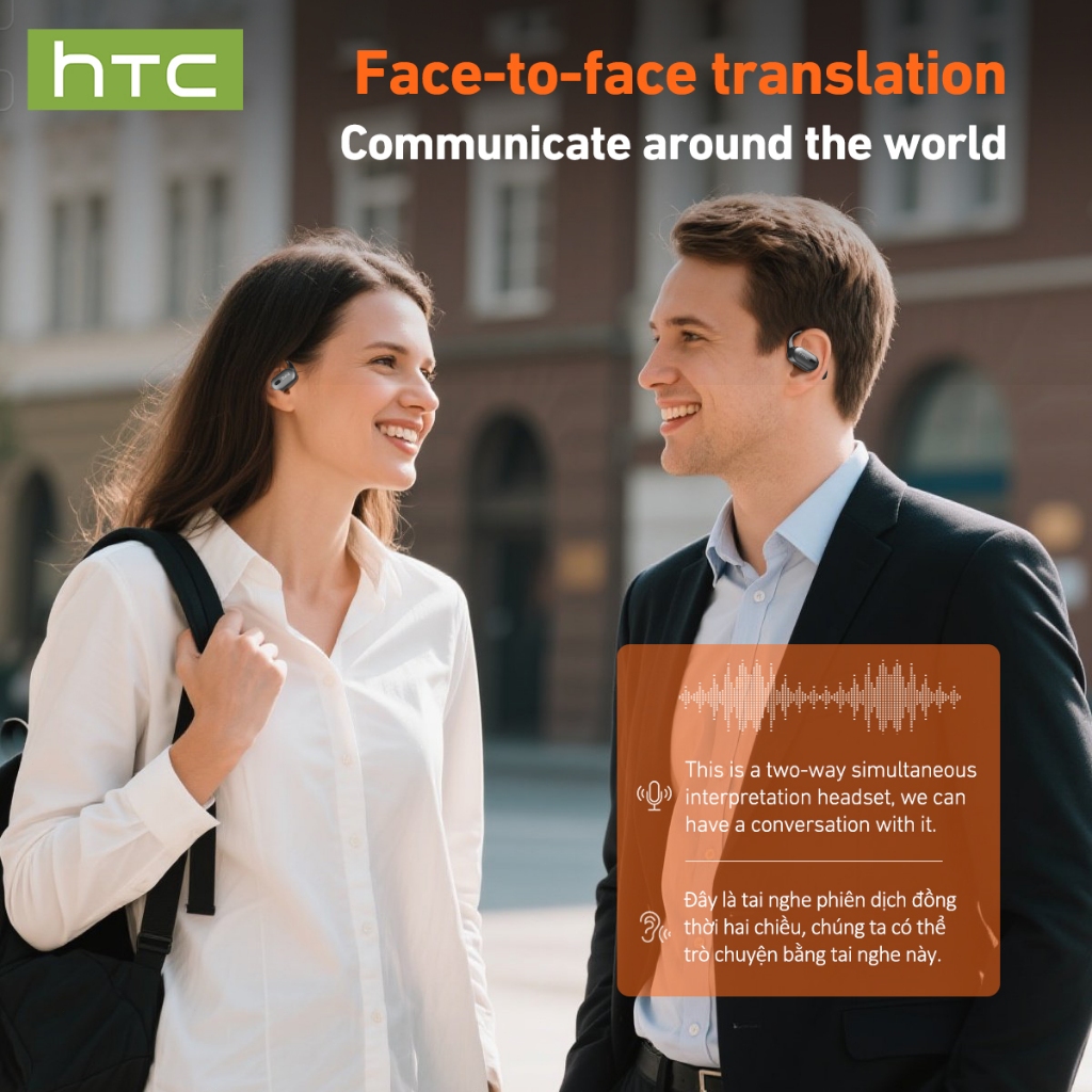 HTC NE08 Tai Nghe Phiên Dịch AI Bluetooth 6.0 Tai nghe chơi game Tai nghe không dây dạng móc tai Tai nghe OWS Phiên dịch thời gian thực trong 134 ngôn ngữ Dịch tiếng subtitle video ngắn HiFi Sound 10mm Màn hình mức pin | BigBuy360 - bigbuy360.vn