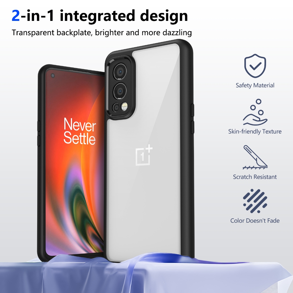 Ốp Lưng Cho OnePlus Nord 2 5G One Plus 1 + Nord2 DN2101 DN2103 Ốp Điện Thoại Trong Suốt Acrylic Mềm 