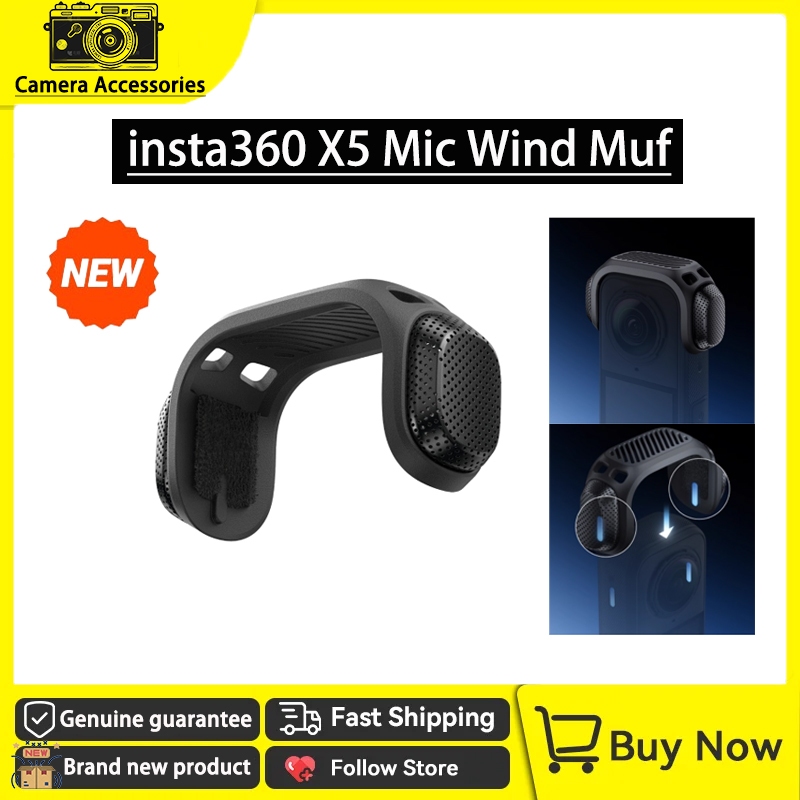 Insta360 X5 Mic Wind Muf mới giảm tiếng ồn gió cho phụ kiện máy ảnh Insta360 X5
