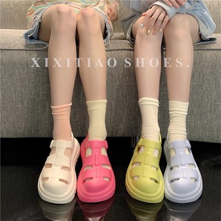 Xixitiao Dép Thời Trang Phù Hợp Với Tất Cả Trận Đấu Chống Trơn Trượt Đế Dày Mùa Hè La Mã Nữ