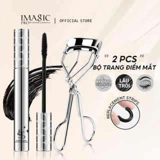 Imagic 2 Chiếc Mascara Trang Điểm Mắt + Dụng Cụ Uốn Mi Lâu Dài Mascara Curl Dụng Cụ Trang Điểm