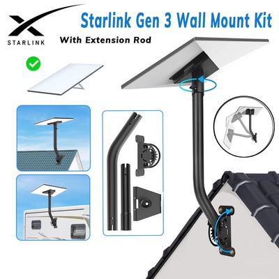 Cho Starlink Gen 3 Treo Tường Bộ Cho V3 Cực Gắn Tường Nặng Có Thanh Nối Dài Cho Mái Nhà Bên Ngoài Tường Lắp Đặt