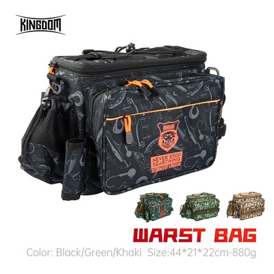 Vương Quốc Câu Cá Túi Dụ 1000D Nylon Dung Tích Lớn Đa Năng 880g 44x21x22cm Câu Cá Túi Dụng Cụ Câu Cá