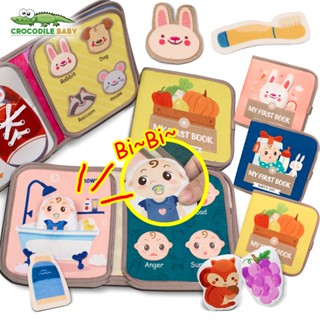 Sách vải bận rộn cho bé Cuốn sách 3D Montessori Đồ chơi giáo dục khai sáng sớm em be 3 6 12 tháng 1 tuổi