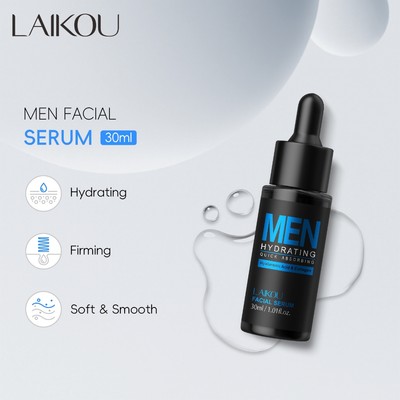 Serum dưỡng ẩm & săn chắc da mặt LAIKOU dành cho nam 30ml với Axit Hyaluronic, Collagen & Niacinamide