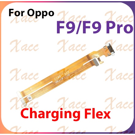 Dành Cho OPPO F9 Pro Cổng Sạc Cáp Mềm USB Dock Kết Nối Bo Mạch Chủ Thay Thế Một Phần