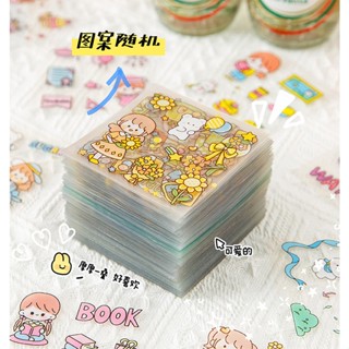  Miếng dán PET trong suốt chống thấm nước hoạt hình mini có thể dùng để trang trí các vật dụng nhỏ hàng ngày 