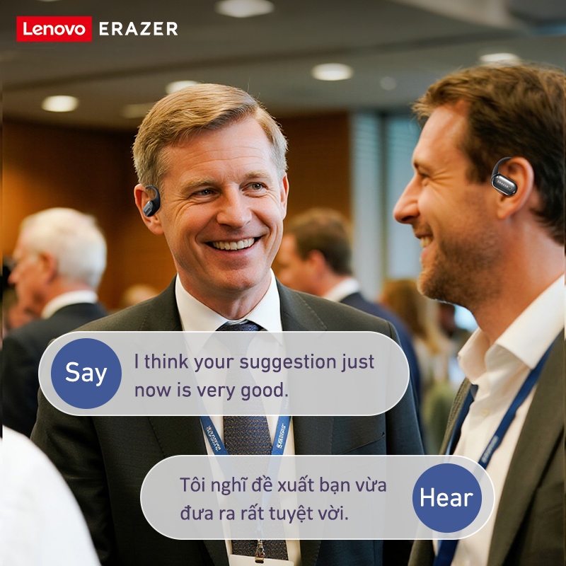 ERAZER XF56 AI tai nghe phiên dịch V6.0 Tai nghe Bluetooth LED HIFI tai nghe không dây Trò chơi âm nhạc không có độ trễ Tai nghe thể thao thời trang | BigBuy360 - bigbuy360.vn