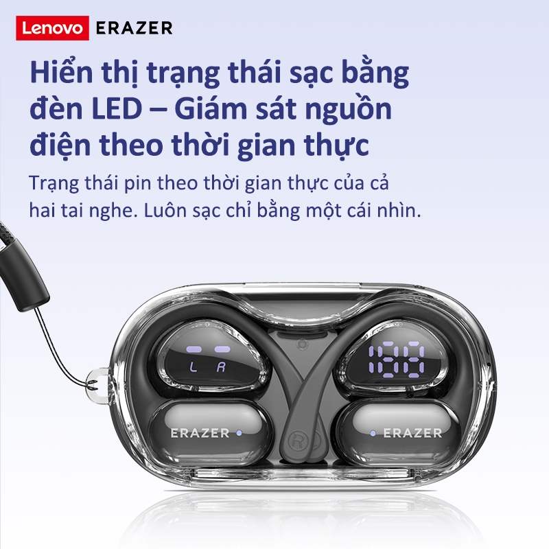 ERAZER XF56 AI tai nghe phiên dịch V6.0 Tai nghe Bluetooth LED HIFI tai nghe không dây Trò chơi âm nhạc không có độ trễ Tai nghe thể thao thời trang | BigBuy360 - bigbuy360.vn