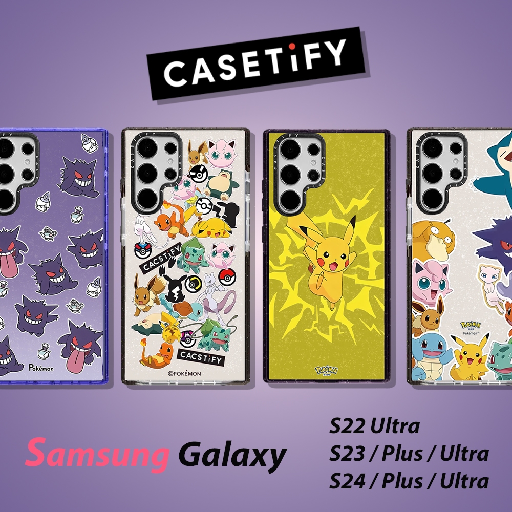 Ốp lưng Pokémon casetify samsung Vỏ điện thoại cho Samsung Galaxy S26Ultra S25Ultra S24Ultra S23Ultr