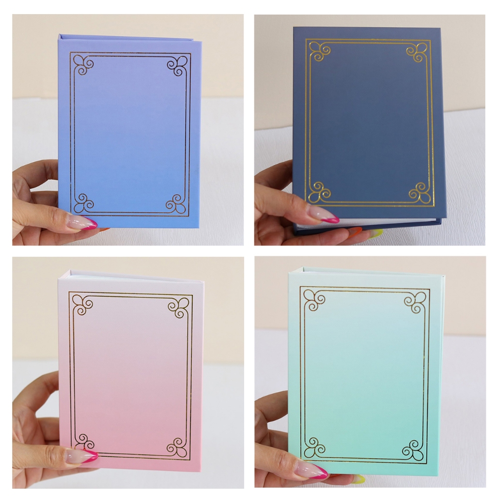 Album Ảnh 4R 100 Tờ Chèn Túi Loại 4x6 Photobook 6 Inch Sách Ảnh Màu Gradient Khung Họa Tiết
