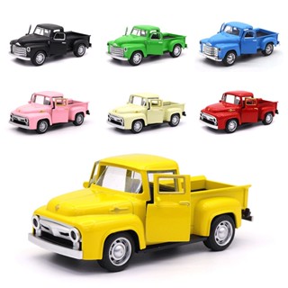 Tỉ Lệ 1: 32 Cổ Điển Bán Tải Xe Tải Mô Hình Xe Hợp Kim Kéo Lại Diecast & Đồ Chơi Xe Cho Bé Trai Trẻ Em Bộ Sưu Tập Giáng Sinh Xe Đồ Chơi