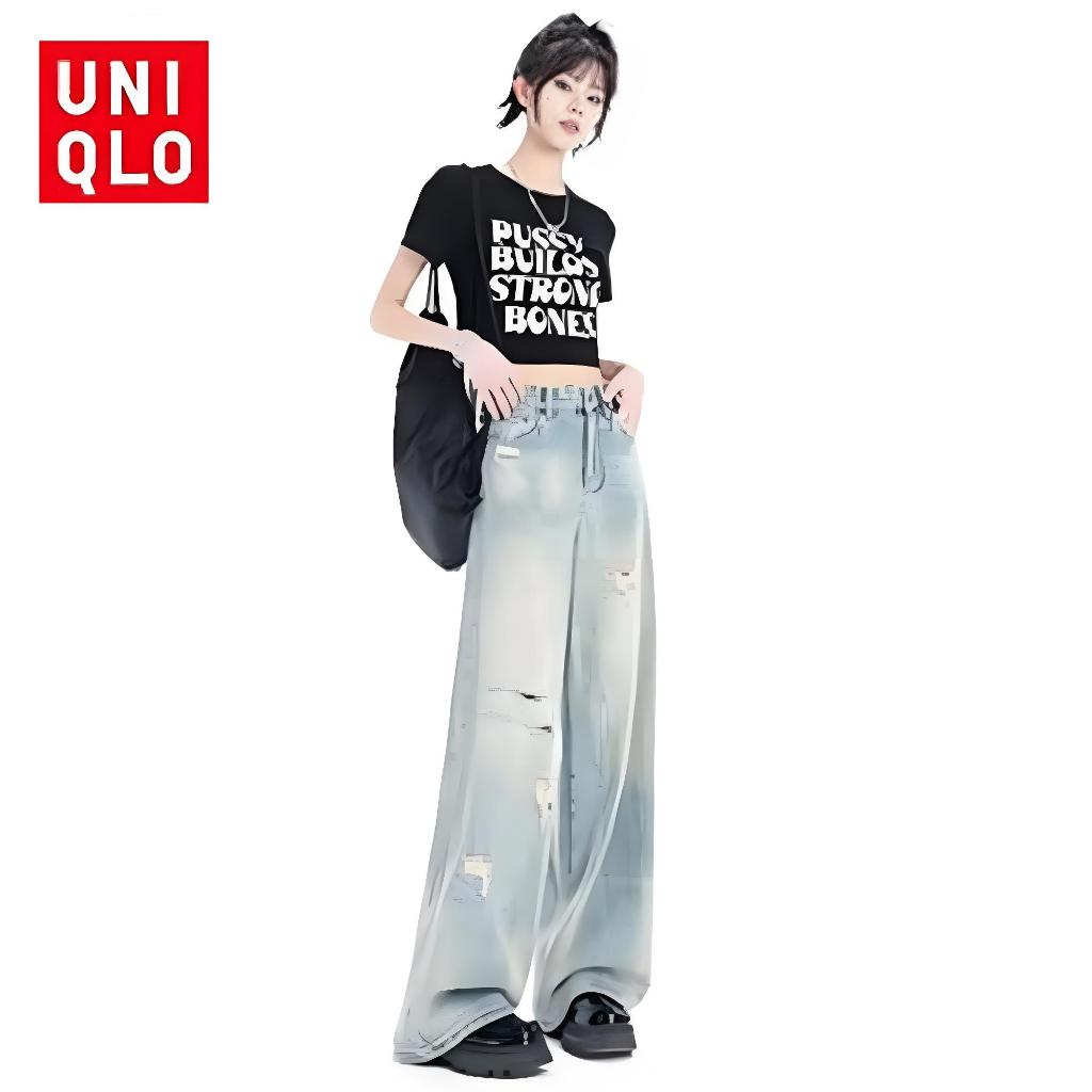 Quần jean cạp cao Uniqlo American Retro