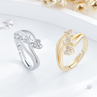  Nhẫn J191 Nữ 14K Titan Vàng Bạc Nhẫn Đẹp Nguyên Bản Chống Rỉ Sét Và Chống Phai Màu Trang Sức Bạn Gái Cặp Đôi Quà Tặng 