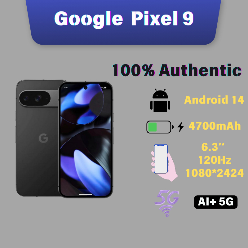 Google Pixel 9 - Điện thoại thông minh Android đã mở khóa với Gemini, Pin 24 giờ, Camera nâng cao và