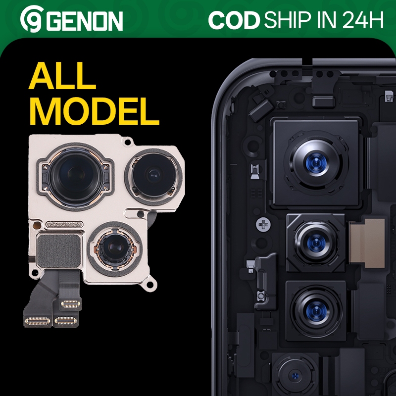 Genon Phía Sau Camera Cho 7 Plus 8 X Xs Xr 11 12 13 14 15 Pro Max Mini Tất Cả Các Dòng Camera Sau Cáp Mềm Linh Kiện Thay Thế
