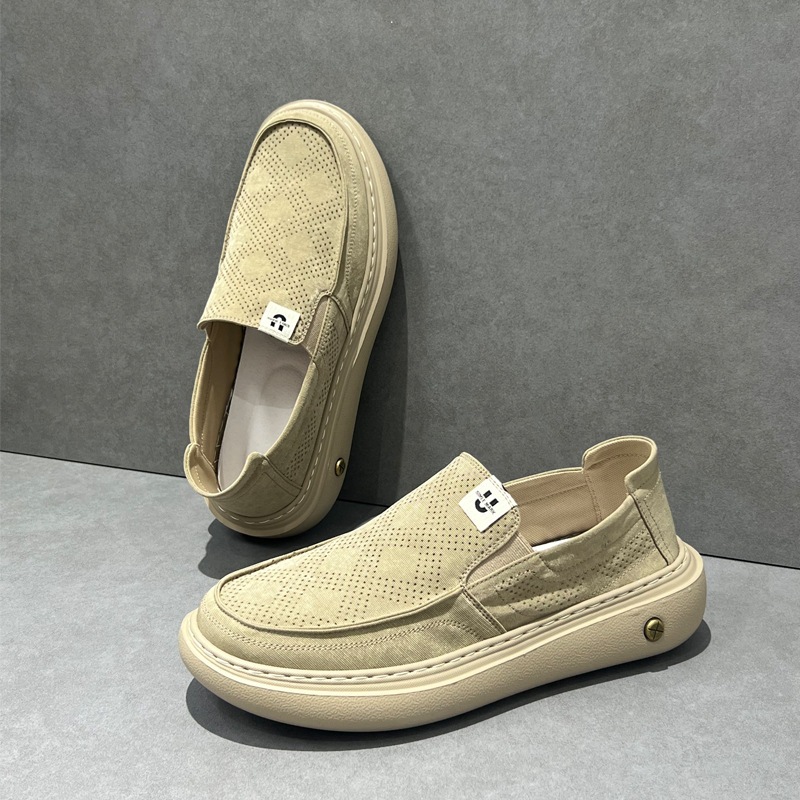 Hàng Mới Về Thường Ngày Nam Loafer Sofe Breathbale Slip On Boat Shoes Dành Cho Nam Thời Trang Đen Na