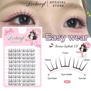  Lvcheryl Set 10 Cặp Lông Mi Giả Mềm Tự Nhiên Kèm Keo Dán Thời Trang Dành Cho Nữ 