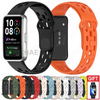  Dây đeo silicon Vòng đeo tay thoáng khí Phụ kiện cho Huawei Band 10 9 8 