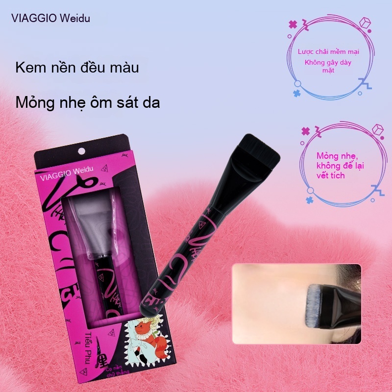 Cọ Tán Nền VIAGGIO Siêu Mịn Rõ Ràng Không Ăn Bột Trang Điểm