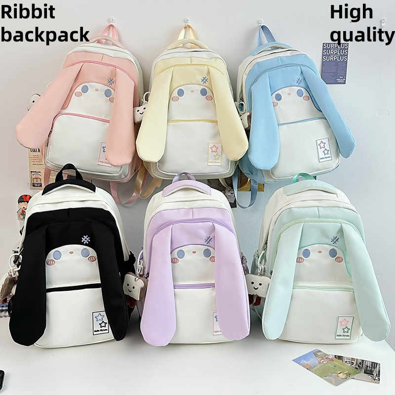 Ba lô trẻ em chất lượng cao dành cho phụ nữ hoạt hình thỏ dễ thương đi học trẻ em bagpack gói túi ny